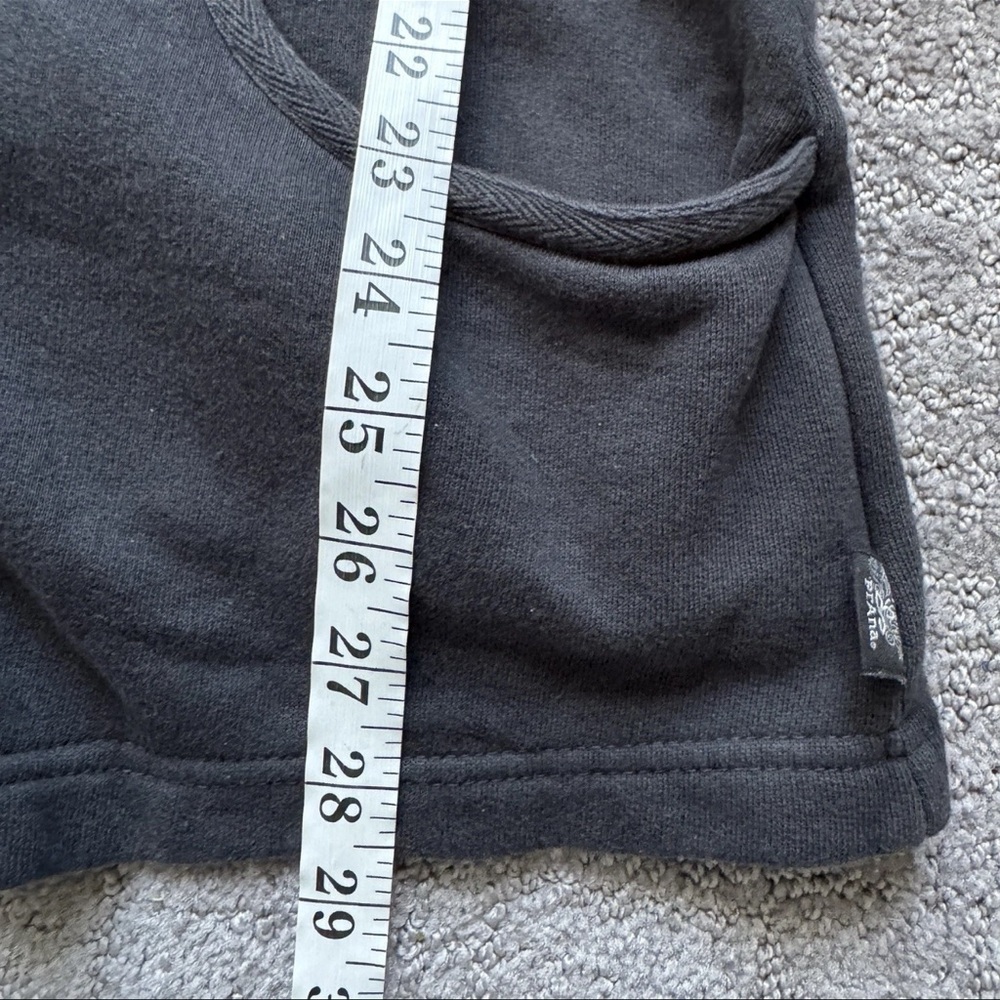 prAna Coat Womens Small Black 100% Cotton Knit Mock Neck Military Tori Jacket - Picture 12 of 13
